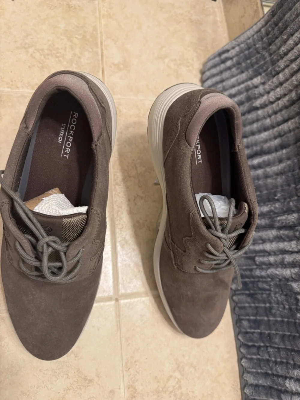 Rockport Men's Suede Chukka Boots - Brown Gray